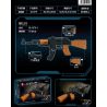 ZHEGAO QL1273 1273 non  SÚNG MINI 4 TRƯỜNG AK47 BẮN TỈA 5 8MM KIỂU 88 BERNILI M1014 霰 MÁY RPK NHẸ bộ đồ chơi xếp lắp ráp ghép mô hình Gun MHWP 683 khối
