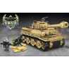 LEYI 66006 non  TIGER TANK. bộ đồ chơi xếp lắp ráp ghép mô hình Military Army MILITARY TANK TIGER MAIN BATTLE Quân Sự Bộ Đội 528 khối