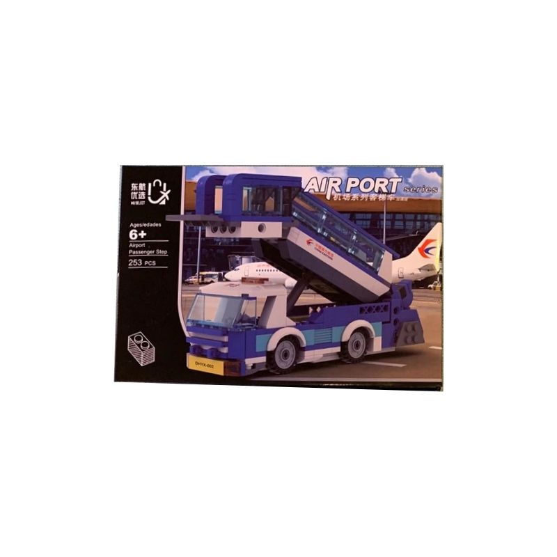 MUSELECT DHYX-002 non  THIẾU HƠN bộ đồ chơi xếp lắp ráp ghép mô hình AIRPORT PASSENGER STEP 253 khối