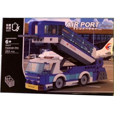 MUSELECT DHYX-002 non  THIẾU HƠN bộ đồ chơi xếp lắp ráp ghép mô hình AIRPORT PASSENGER STEP 253 khối