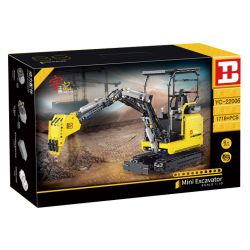 HAPPY BUILD SHINEYU XINYU YC-22006 22006 YC22006 non  MÁY XÚC 1:10. tỷ lệ 1:10 bộ đồ chơi xếp lắp ráp ghép mô hình Build Team SHINE YU MINI EXCAVATOR Đội Xây Dựng 1718 khối