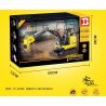HAPPY BUILD SHINEYU XINYU YC-22006 22006 YC22006 non  MÁY XÚC 1:10. tỷ lệ 1:10 bộ đồ chơi xếp lắp ráp ghép mô hình Build Team SHINE YU MINI EXCAVATOR Đội Xây Dựng 1718 khối