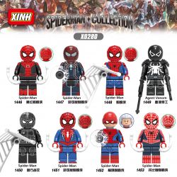 XINH X0280 0280 1446 1447 1448 1449 1450 1451 1452 1453 non  8 NHÂN VẬT NHỎ NGƯỜI NHỆN bộ đồ chơi xếp lắp ráp ghép mô hình Spider-Man STORM HEROES