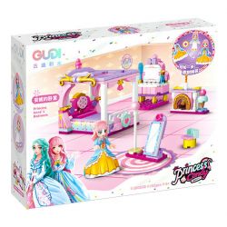 GUDI 30005 non  CÔNG CHÚA TÌNH YÊU 4 LOẠI PHÒNG NGỦ CỦA NGƯỜI ANNIE PIANO XƯỞNG VẼ KẸO bộ đồ chơi xếp lắp ráp ghép mô hình Girl PRINCESS CANDY Con Gái 794 khối