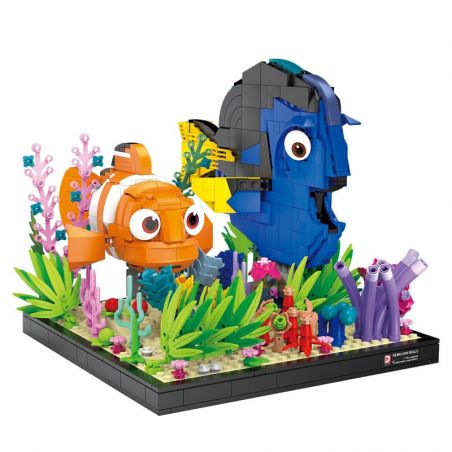 DK 7002 non  THẾ GIỚI DƯỚI NƯỚC NEMOMO VÀ DOLLY bộ đồ chơi xếp lắp ráp ghép mô hình Movie & Game TRAVEL NIMMO DODORI Phim Và Trò Chơi 886 khối