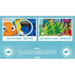 DK 7002 non  THẾ GIỚI DƯỚI NƯỚC NEMOMO VÀ DOLLY bộ đồ chơi xếp lắp ráp ghép mô hình Movie & Game TRAVEL NIMMO DODORI Phim Và Trò Chơi 886 khối