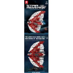 REOBRIX 99006 non  TÀU CON THOI KHỔNG LỒ T6 bộ đồ chơi xếp lắp ráp ghép mô hình Star Wars T6 SHUTTLE Chiến Tranh Giữa Các Vì Sao 5749 khối