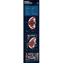 REOBRIX 99006 non  TÀU CON THOI KHỔNG LỒ T6 bộ đồ chơi xếp lắp ráp ghép mô hình Star Wars T6 SHUTTLE Chiến Tranh Giữa Các Vì Sao 5749 khối