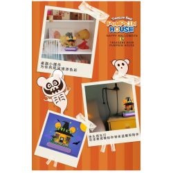 ZHEGAO 663013 non  NHÀ BÍ NGÔ BAO XIONG bộ đồ chơi xếp lắp ráp ghép mô hình Pirates Of The Caribbean TREASURE BEAR PUMPKIN HOUSE Cướp Biển Vùng Caribe 1300 khối