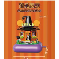 ZHEGAO 663013 non  NHÀ BÍ NGÔ BAO XIONG bộ đồ chơi xếp lắp ráp ghép mô hình Pirates Of The Caribbean TREASURE BEAR PUMPKIN HOUSE Cướp Biển Vùng Caribe 1300 khối