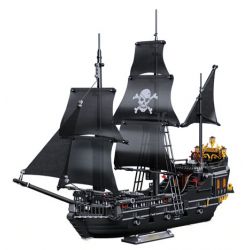ZHEGAO 653000 non  TÀU CƯỚP BIỂN BLACK MAGICIAN bộ đồ chơi xếp lắp ráp ghép mô hình Pirates Of The Caribbean BLACK SORCERER Cướp Biển Vùng Caribe 1424 khối
