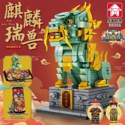 LE YI 88066 non  QUÁI VẬT TỐT LÀNH QILIN bộ đồ chơi xếp lắp ráp ghép mô hình 432 khối