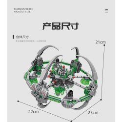 Kazi KY6634 6634 non  VŨ TRỤ 3 8 TỔ HỢP MA SIÊU THỨ NGUYÊN bộ đồ chơi xếp lắp ráp ghép mô hình THIRD UNIVERSE 1097 khối