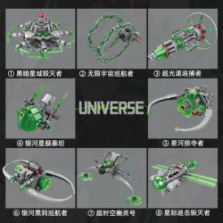 Kazi KY6634 6634 non  VŨ TRỤ 3 8 TỔ HỢP MA SIÊU THỨ NGUYÊN bộ đồ chơi xếp lắp ráp ghép mô hình THIRD UNIVERSE 1097 khối