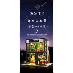 MorkModel 031066 Mork Model 031066 non  CAFE NGÔN NGỮ HOA bộ đồ chơi xếp lắp ráp ghép mô hình Creator COFFEE HOUSE Sáng Tạo 1454 khối