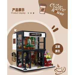 MorkModel 031066 Mork Model 031066 non  CAFE NGÔN NGỮ HOA bộ đồ chơi xếp lắp ráp ghép mô hình Creator COFFEE HOUSE Sáng Tạo 1454 khối