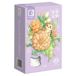 SEMBO 611086 non  CỬA HÀNG HOA THÚ CƯNG DỄ THƯƠNG SUỐI CAM bộ đồ chơi xếp lắp ráp ghép mô hình Creator Sáng Tạo 200 khối