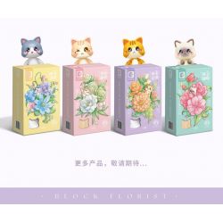 SEMBO 611086 non  CỬA HÀNG HOA THÚ CƯNG DỄ THƯƠNG SUỐI CAM bộ đồ chơi xếp lắp ráp ghép mô hình Creator Sáng Tạo 200 khối