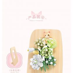 SEMBO 611085 non  CỬA HÀNG HOA THÚ CƯNG DỄ THƯƠNG CHUNYU MIAOXUN bộ đồ chơi xếp lắp ráp ghép mô hình Creator Sáng Tạo 224 khối