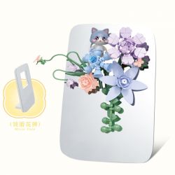 SEMBO 611084 non  CỬA HÀNG HOA THÚ CƯNG DỄ THƯƠNG GIẤC MƠ MEOW bộ đồ chơi xếp lắp ráp ghép mô hình Creator Sáng Tạo 243 khối