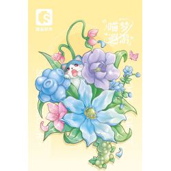 SEMBO 611084 non  CỬA HÀNG HOA THÚ CƯNG DỄ THƯƠNG GIẤC MƠ MEOW bộ đồ chơi xếp lắp ráp ghép mô hình Creator Sáng Tạo 243 khối