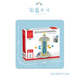 MorkModel 031027 Mork Model 031027 non  SÂN CHƠI CỐI XAY GIÓ XOAY bộ đồ chơi xếp lắp ráp ghép mô hình Creator ROTARY WINDMILL Sáng Tạo 1892 khối