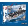 LE YI 81031 non  TÀU SÂN BAY LỚP ESSEX bộ đồ chơi xếp lắp ráp ghép mô hình Military Army AIRCRAFT CARRIER Quân Sự Bộ Đội 816 khối