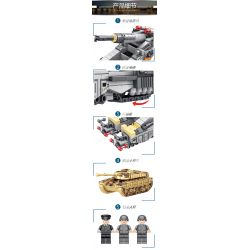 LE YI 81030 non  PHÁO XE LỬA HẠNG NẶNG GUSTAV bộ đồ chơi xếp lắp ráp ghép mô hình Military Army RAILWAY GUN Quân Sự Bộ Đội 853 khối