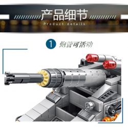 LE YI 81030 non  PHÁO XE LỬA HẠNG NẶNG GUSTAV bộ đồ chơi xếp lắp ráp ghép mô hình Military Army RAILWAY GUN Quân Sự Bộ Đội 853 khối