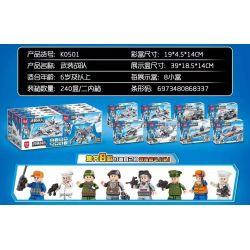 MINGDI LEIBAO K0501 0501 non  TỔ HỢP VŨ TRANG 8 bộ đồ chơi xếp lắp ráp ghép mô hình 998 khối