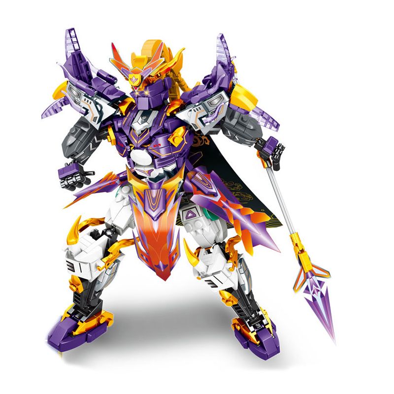 MINGDI LEIBAO K0770 0770 non  GUOFENG MECHA SHENWEI YINHU MA CHAO MENG QI bộ đồ chơi xếp lắp ráp ghép mô hình 542 khối