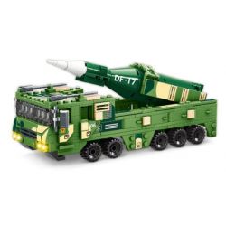 MINGDI LEIBAO K0682 0682 non  VŨ KHÍ QUAN TRỌNG NHẤT CỦA ĐẤT NƯỚC XE TÊN LỬA DONGFENG 17 bộ đồ chơi xếp lắp ráp ghép mô hình Military Army A SHARP WEAPON OF THE COUNTRY Quân Sự Bộ Đội 365 khối