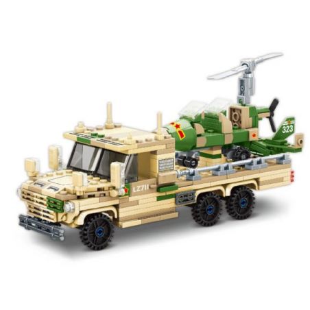 MINGDI LEIBAO K0681 0681 non  VŨ KHÍ QUAN TRỌNG NHẤT CỦA QUỐC GIA TÀU CÁNH QUẠT TẤN CÔNG FALCON bộ đồ chơi xếp lắp ráp ghép mô hình Military Army A SHARP WEAPON OF THE COUNTRY Quân Sự Bộ Đội 364 khối