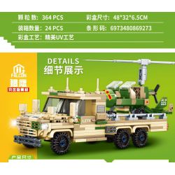 MINGDI LEIBAO K0681 0681 non  VŨ KHÍ QUAN TRỌNG NHẤT CỦA QUỐC GIA TÀU CÁNH QUẠT TẤN CÔNG FALCON bộ đồ chơi xếp lắp ráp ghép mô hình Military Army A SHARP WEAPON OF THE COUNTRY Quân Sự Bộ Đội 364 khối