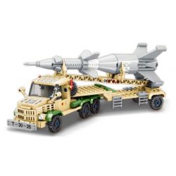 MINGDI LEIBAO K0680 0680 non  VŨ KHÍ QUAN TRỌNG NHẤT CỦA ĐẤT NƯỚC XE TÊN LỬA TẤN CÔNG MẶT HONGQI 2 bộ đồ chơi xếp lắp ráp ghép mô hình Military Army A SHARP WEAPON OF THE COUNTRY Quân Sự Bộ Đội 371 khối