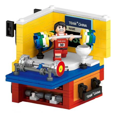 MAGIC VIGOUR T-8806 8806 T8806 non  ĐỘI TUYỂN CỬ TẠ QUỐC GIA TRUNG bộ đồ chơi xếp lắp ráp ghép mô hình City TEAM CHINA WEIGHTLIFTING Thành Phố
