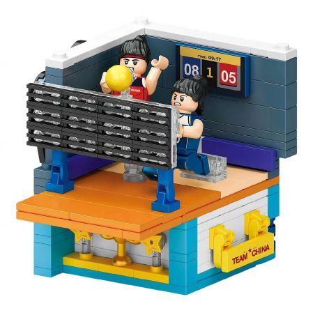 MAGIC VIGOUR T-8805 8805 T8805 non  ĐỘI TUYỂN BÓNG CHUYỀN QUỐC GIA TRUNG bộ đồ chơi xếp lắp ráp ghép mô hình City TEAM CHINA VOLLEYBALL Thành Phố 254 khối