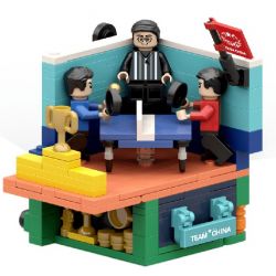 MAGIC VIGOUR T-8804 8804 T8804 non  ĐỘI TUYỂN BÓNG BÀN QUỐC GIA TRUNG bộ đồ chơi xếp lắp ráp ghép mô hình City TEAM CHINA TABLETENNIS Thành Phố 284 khối