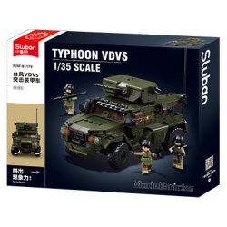 SLUBAN M38-B1179 B1179 1179 M38B1179 38-B1179 non  XE BỌC THÉP TẤN CÔNG TYPHOON VDVS tỷ lệ 1:35 bộ đồ chơi xếp lắp ráp ghép mô hình Military Army Quân Sự Bộ Đội 519 khối