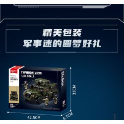 SLUBAN M38-B1179 B1179 1179 M38B1179 38-B1179 non  XE BỌC THÉP TẤN CÔNG TYPHOON VDVS tỷ lệ 1:35 bộ đồ chơi xếp lắp ráp ghép mô hình Military Army Quân Sự Bộ Đội 519 khối