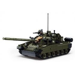 SLUBAN M38-B1178 B1178 1178 M38B1178 38-B1178 non  XE TĂNG CHIẾN ĐẤU CHỦ LỰC T80BVMS tỷ lệ 1:35 bộ đồ chơi xếp lắp ráp ghép mô hình Military Army T-80BVMS MAIN BATTLE TANK Quân Sự Bộ Đội 798 khối