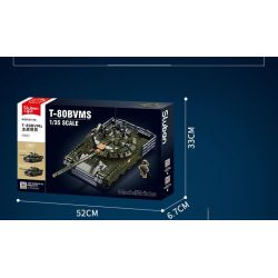 SLUBAN M38-B1178 B1178 1178 M38B1178 38-B1178 non  XE TĂNG CHIẾN ĐẤU CHỦ LỰC T80BVMS tỷ lệ 1:35 bộ đồ chơi xếp lắp ráp ghép mô hình Military Army T-80BVMS MAIN BATTLE TANK Quân Sự Bộ Đội 798 khối