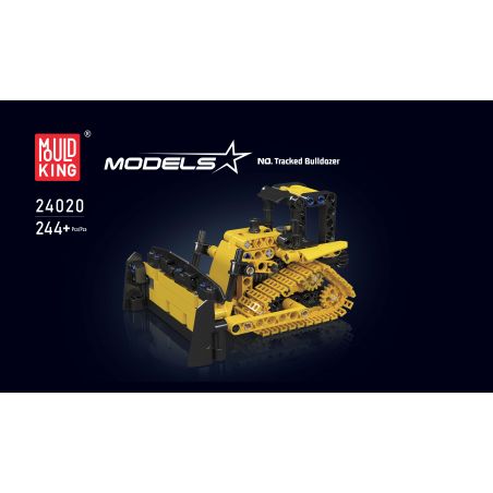 MouldKing 24020 Mould King 24020 non  MÁY ỦI BÁNH XÍCH bộ đồ chơi xếp lắp ráp ghép mô hình  TRACKED BULLDOZER Kỹ Thuật Công Nghệ Cao Mô Hình Phương Tiện 244 khối
