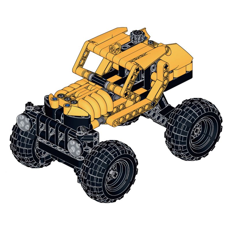 MouldKing 24018 Mould King 24018 non  SUV bộ đồ chơi xếp lắp ráp ghép mô hình  OFFROAD VEHICLE Kỹ Thuật Công Nghệ Cao Mô Hình Phương Tiện 246 khối