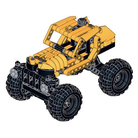 MouldKing 24018 Mould King 24018 non  SUV bộ đồ chơi xếp lắp ráp ghép mô hình  OFFROAD VEHICLE Kỹ Thuật Công Nghệ Cao Mô Hình Phương Tiện 246 khối