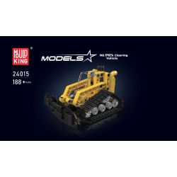 MouldKing 24015 Mould King 24015 non  XE KÉO THEO DÕI bộ đồ chơi xếp lắp ráp ghép mô hình  TRACK CLEARING VEHICLE Kỹ Thuật Công Nghệ Cao Mô Hình Phương Tiện 188 khối