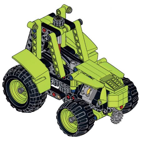 MouldKing 24024 Mould King 24024 non  MÁY KÉO NÔNG NGHIỆP bộ đồ chơi xếp lắp ráp ghép mô hình  AGRICULTURAL TRACTOR Kỹ Thuật Công Nghệ Cao Mô Hình Phương Tiện 242 khối