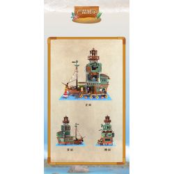 ZHEGAO 00422 non  KHÁCH SẠN CẢNG bộ đồ chơi xếp lắp ráp ghép mô hình Creator HARBOUR HOTEL Sáng Tạo 2142 khối