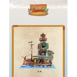 ZHEGAO 00422 non  KHÁCH SẠN CẢNG bộ đồ chơi xếp lắp ráp ghép mô hình Creator HARBOUR HOTEL Sáng Tạo 2142 khối