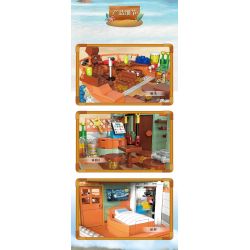 ZHEGAO 00422 non  KHÁCH SẠN CẢNG bộ đồ chơi xếp lắp ráp ghép mô hình Creator HARBOUR HOTEL Sáng Tạo 2142 khối